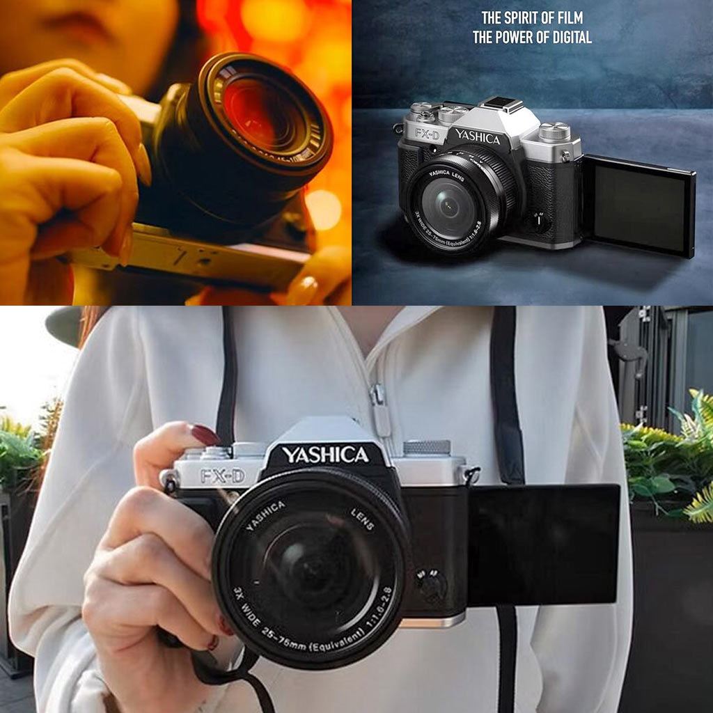 Yashica FX-D 300 silver + scheda MicroSD + kit accessori - Garanzia Fowa Italia 2 anni - immagine 13