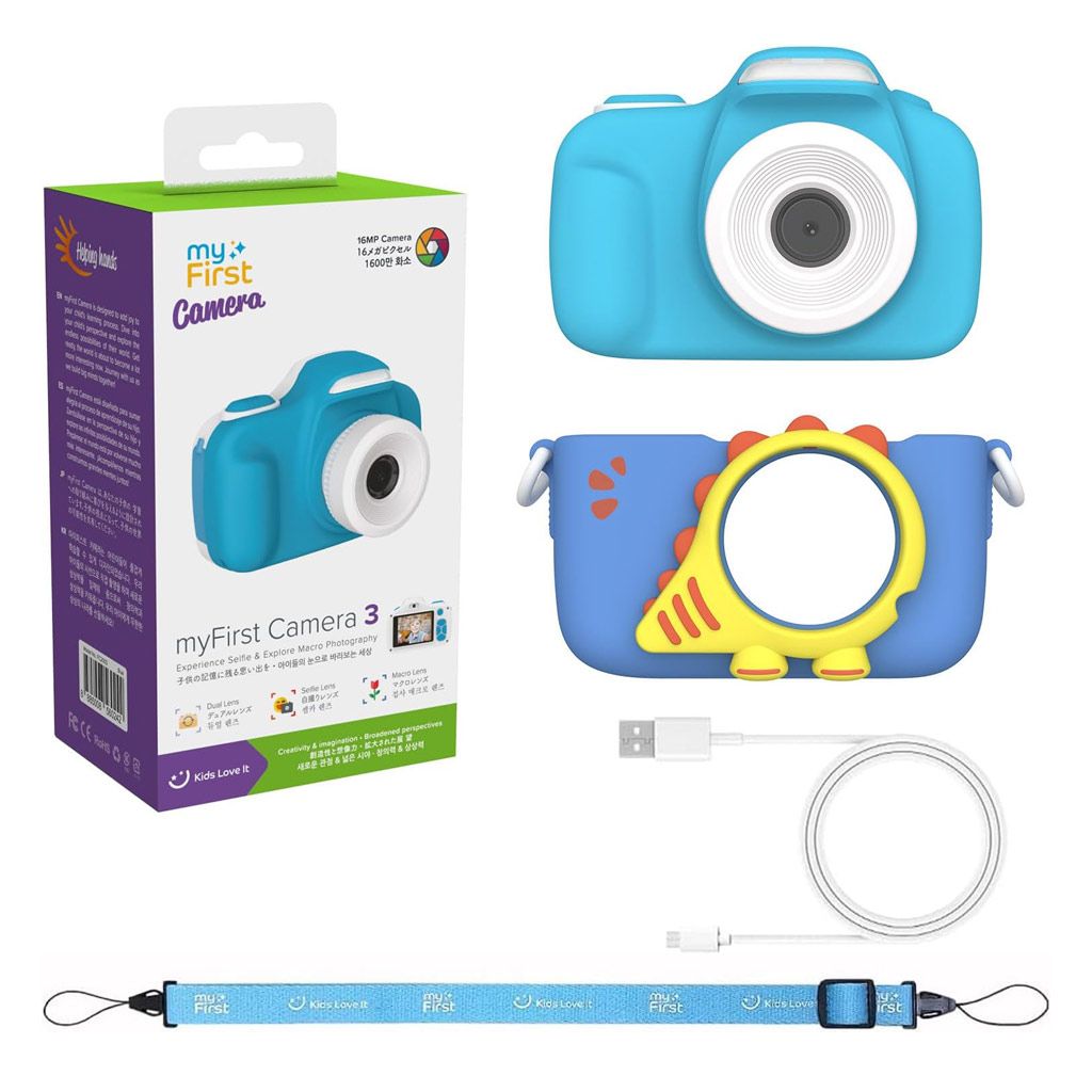 myFirst camera 3 - 16mp - BLU - fotocamera e videocamera digitale per bambini con doppio obiettivo - immagine 8