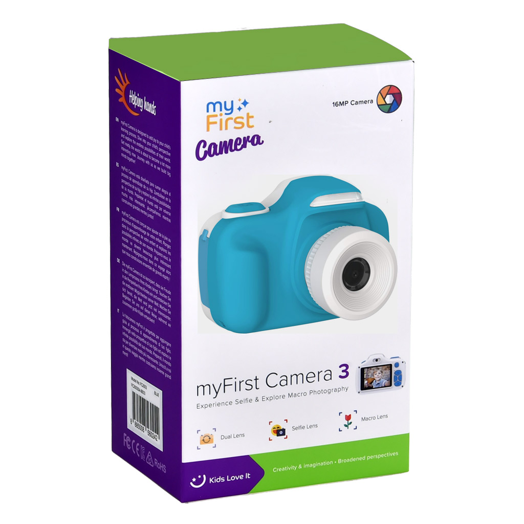 myFirst camera 3 - 16mp - BLU - fotocamera e videocamera digitale per bambini con doppio obiettivo - immagine 9