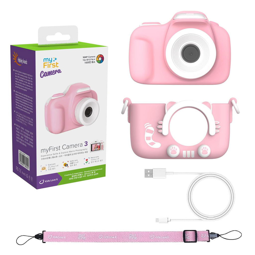 myFirst camera 3 - 16mp - ROSA - fotocamera e videocamera digitale per bambini con doppio obiettivo - immagine 8