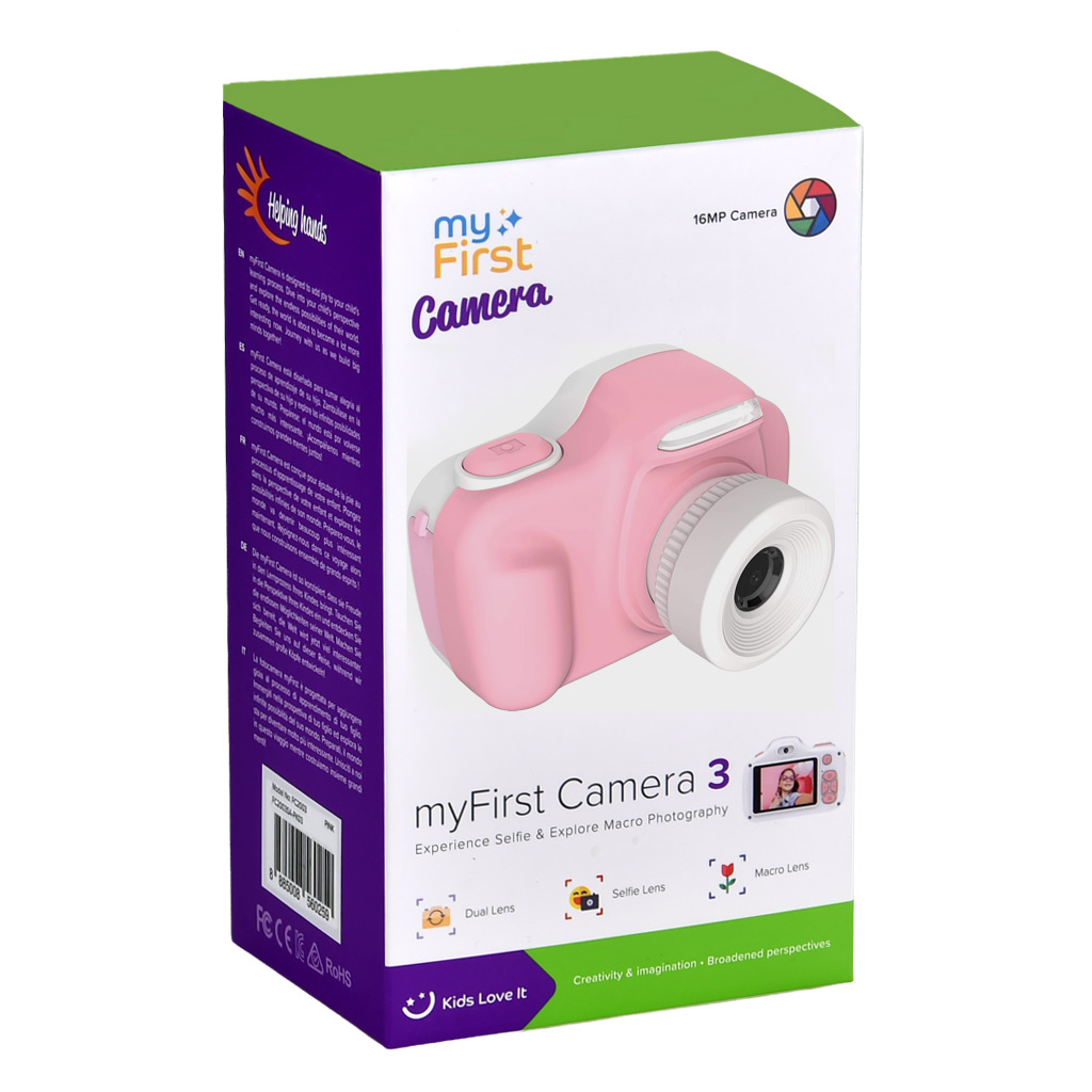 myFirst camera 3 - 16mp - ROSA - fotocamera e videocamera digitale per bambini con doppio obiettivo - immagine 9