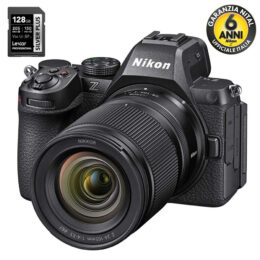 Nikon Z5 II + Z 24-105mm + SDXC 128GB – Garanzia Nital Italia 6 Anni