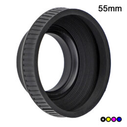 Kaiser paraluce 55mm a vite - universale - in gomma nero