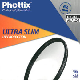 Phottix filtro UV Ultra-Slim – 62mm a vite – con astuccio